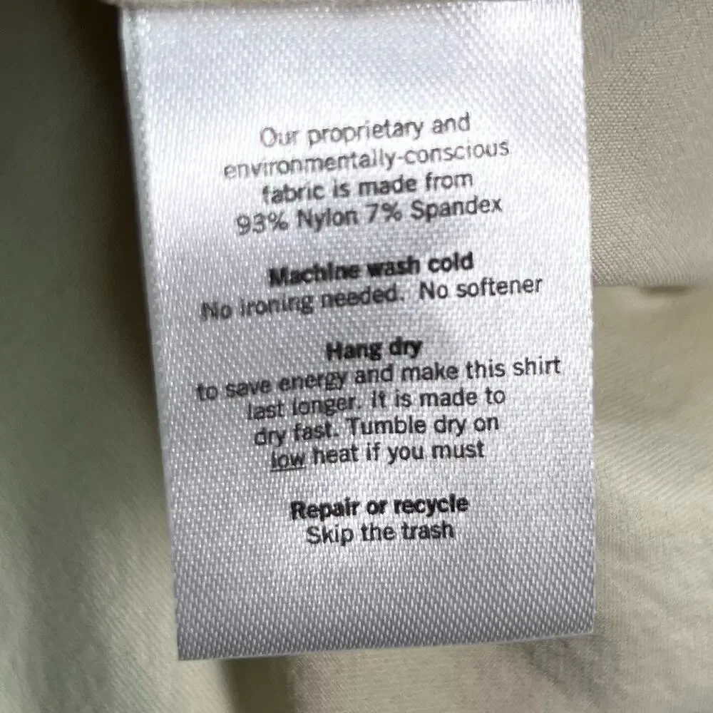 Poncho Pecos Pearl Snap Shirt Mens XL L/S Khaki Tan Western Fishing Performance - Picture 12 of 16